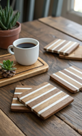Parallel Zen Striped Coasters