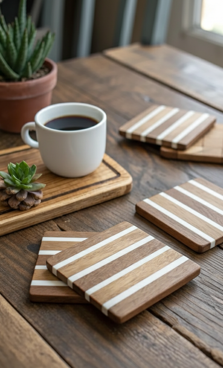 Parallel Zen Striped Coasters