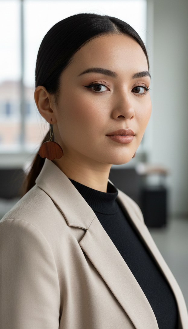 "Tulip Bloom" Wooden Earrings