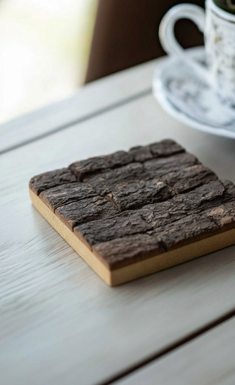 Bark & Beam Rustic Coasters