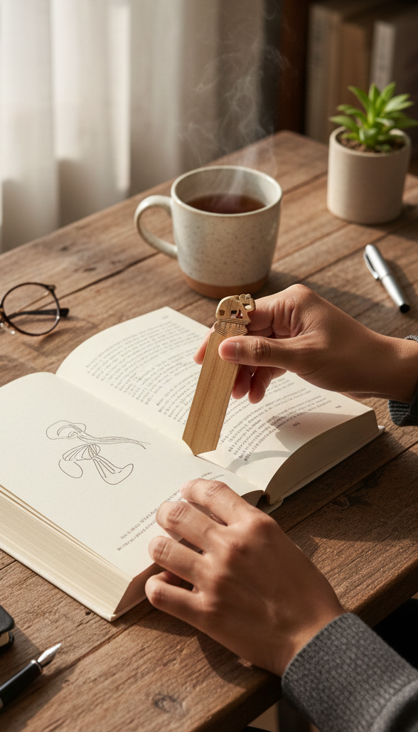 Zen Trunk Wooden Bookmark (wisdom in every page)