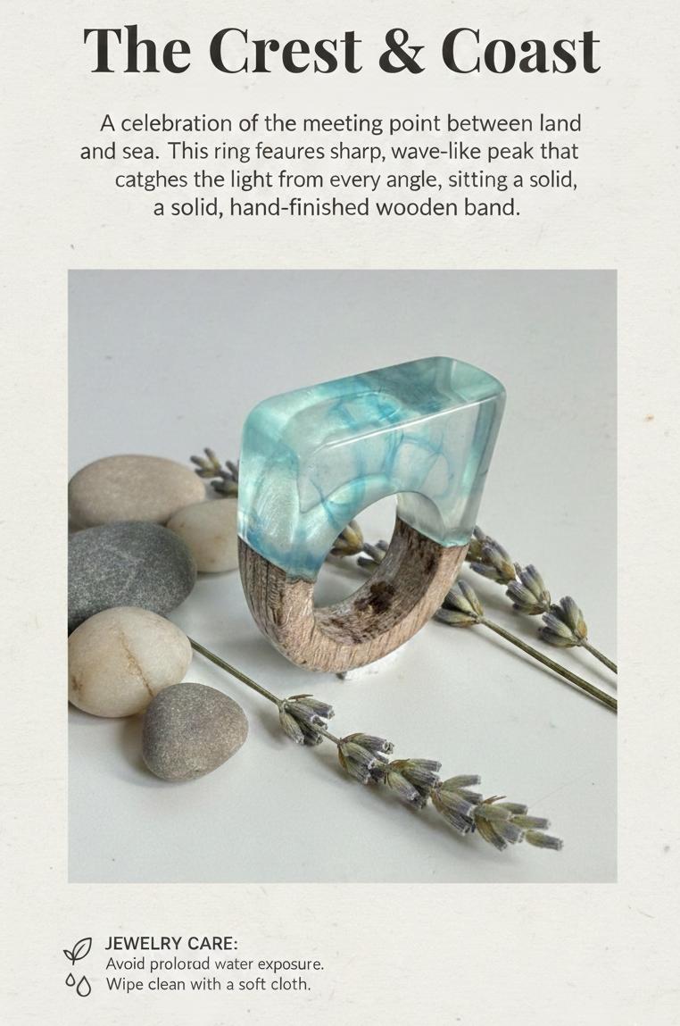 The Crest & Coast Wooden Ring