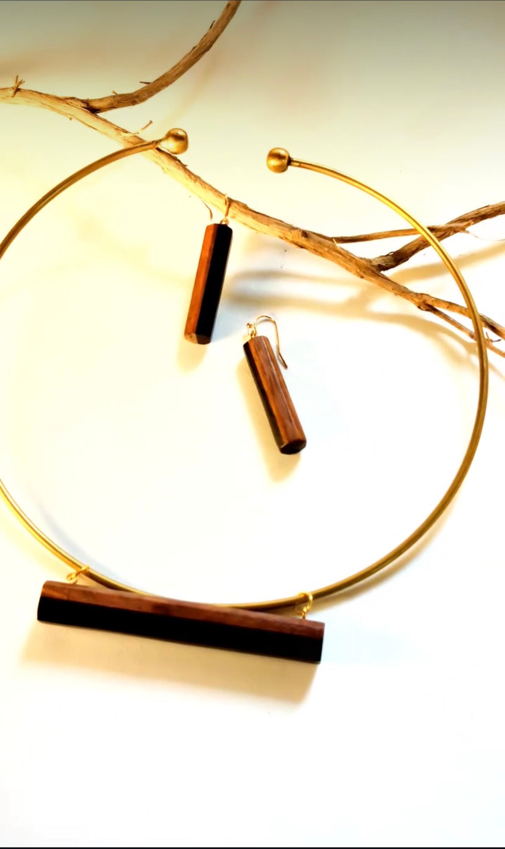 yin yang hasli with earrings