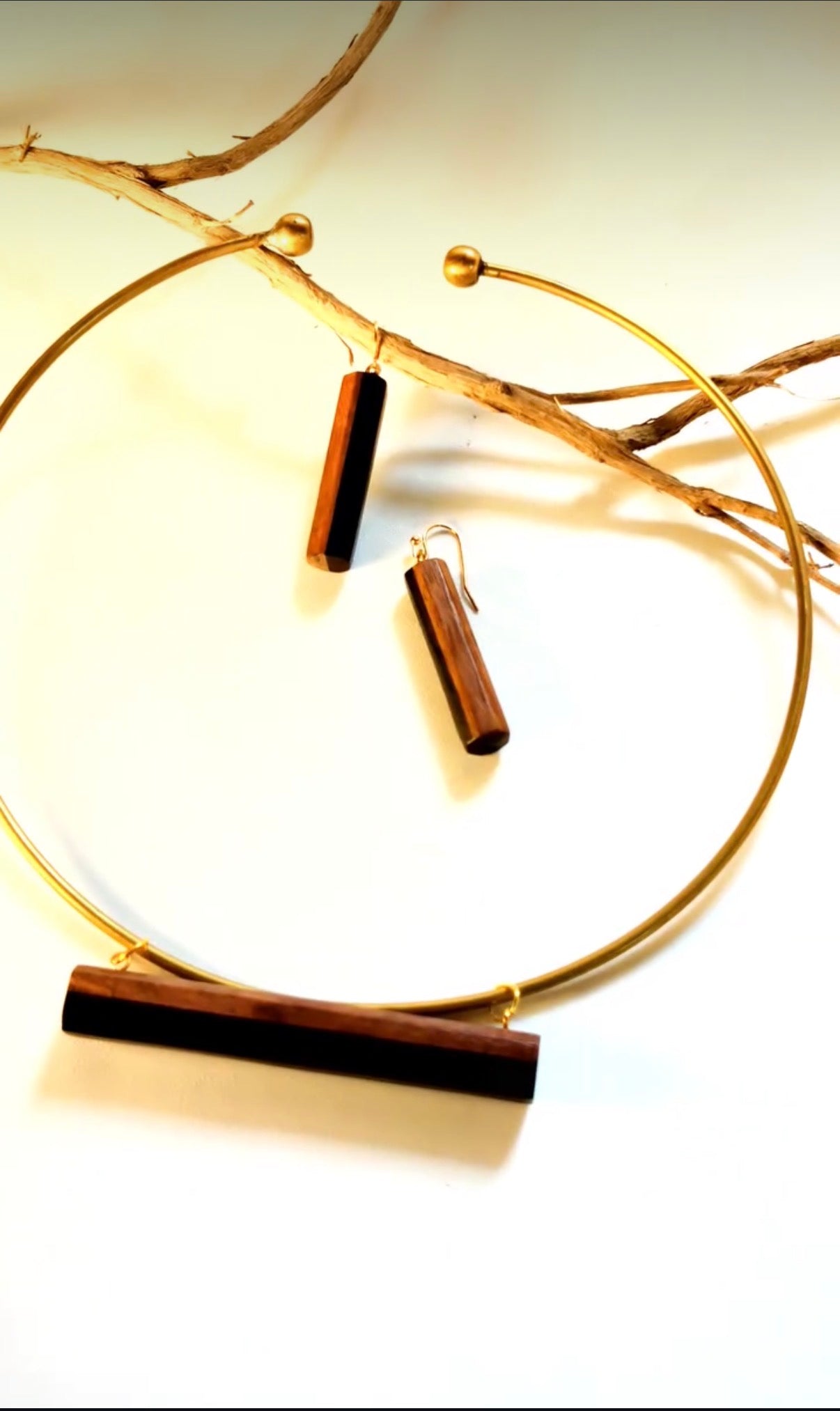 yin yang hasli with earrings