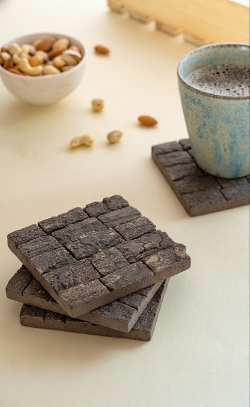 Bark & Beam Rustic Coasters