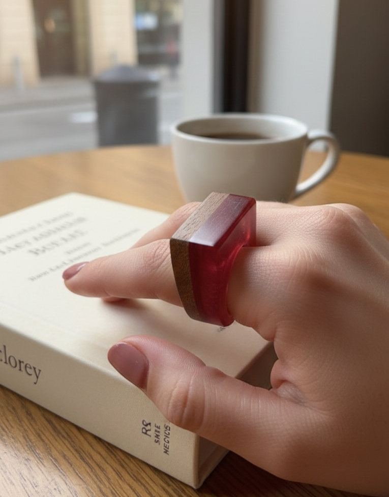 The "Deep Breath" Ring-beauty in the balance of your own journey