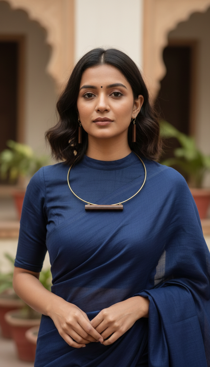 yin yang hasli with earrings