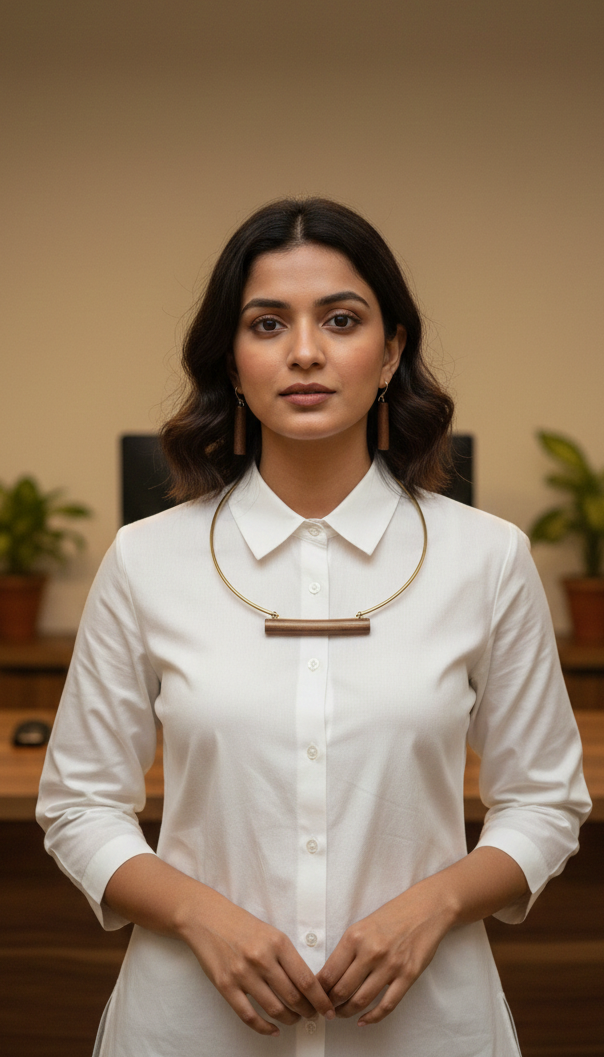 yin yang hasli with earrings